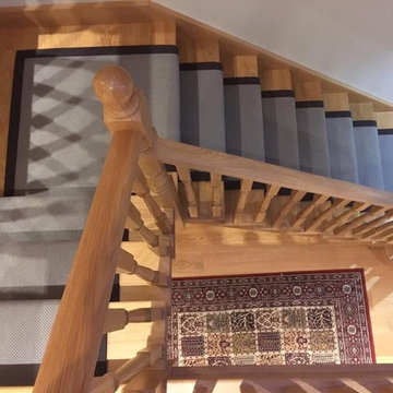 Natural Weave Grey Herringbone Flat Weave Carpet