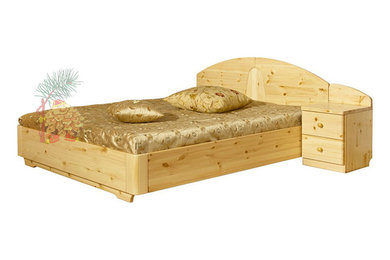 Двуспальная кровать "Элита" с прикроватной тумбочкой