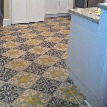 Villa Lagoon Tile's Cement Tile Kitchen Floor