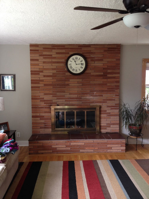 Need ideas for this ugly fireplace!