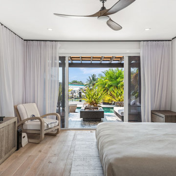 Modern Bedroom With Outdoor Swimming Pool, Modern House, Remodeling Ideas