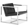 Carbon Occasional Chair by ZUO Modern, Black