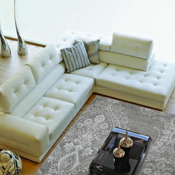 Contemporary Area Damask Rug - Area Rugs