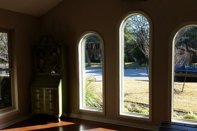 Arched windows in Circle C Neighborhood-Before