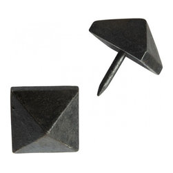 HAND-FORGED IRON SQUARE PYRAMID CLAVOS - SET OF 6 - Products