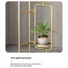 Nordic Creativity Golden Plant Stand, Gold, W15.7x39.4", With Base