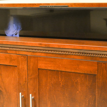 Automated TV Lift Cabinet in Solid Cherry (The Richmond)