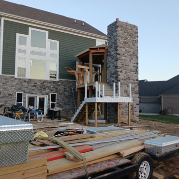 Union | 2-Story Covered Octagon Custom Deck