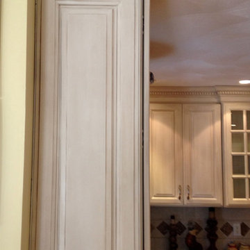 Painted and Glazed Kitchen Cabinet Makeover