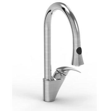 Parmir Single Handle Kitchen Faucet With Pull Down Spray, #2