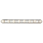 Trans Globe - Trans Globe 3248-1 BN Racetrack Embossed - Eight Light Bath Vanity - Racetrack bathroom vanity light strip always crownRacetrack Embossed E Brushed Nickel *UL Approved: YES Energy Star Qualified: n/a ADA Certified: n/a  *Number of Lights: Lamp: 8-*Wattage:60w A19 Medium Base bulb(s) *Bulb Included:No *Bulb Type:A19 Medium Base *Finish Type:Brushed Nickel