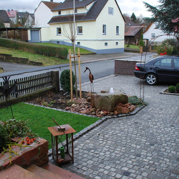 Hoffläche aus Granitpflaster