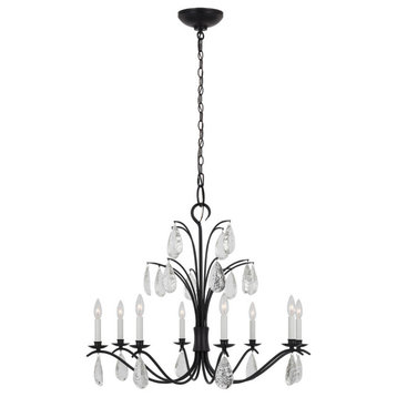 Shannon 8-Light Chandelier in Aged Iron by Chapman & Myers