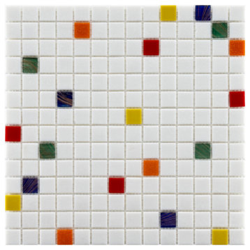 SomerTile 12"x12" Coppa Glass Mosaic Tile