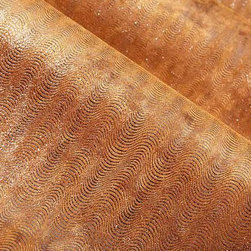 Voyager Fabric in Gold & Silver - Drapery Fabric