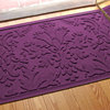 Aqua Shield 2'x3' Damask Mat, Purple