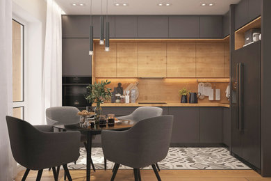Kitchen - modern kitchen idea in New York