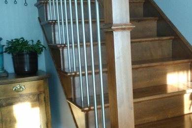 Hardwood Stairs & Stainless Steel Balusters
