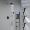 Circular Pressure 2-Function Shower System, Rough-In Valve, Matte Black