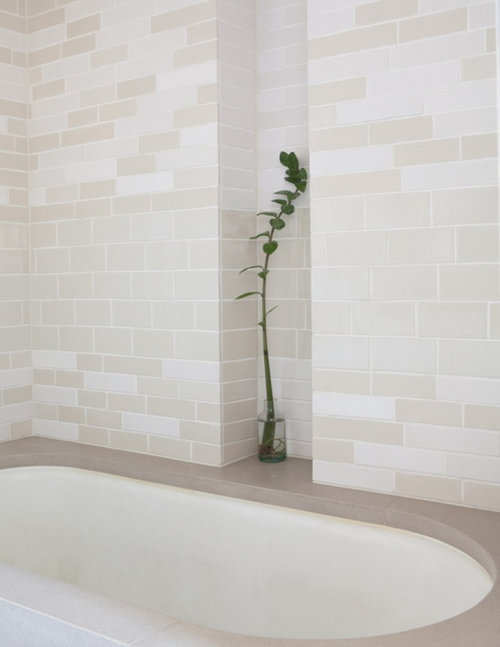 Mixed Neutrals Subway Tile, What Size Subway Tiles Are In Style