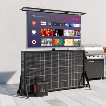 solar energy TV lift cabinet