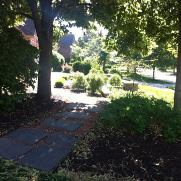 Stone Path through Planting Bed
