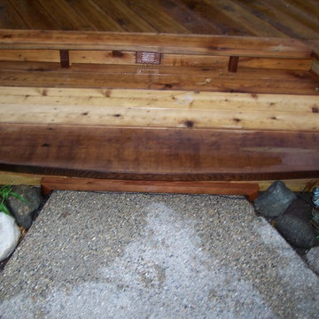 Deck, Paved Walkway, and Landscaping