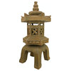 Sacred Pagoda Lantern Illuminated Statue