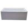 Pontormo 30 x 60 Front Skirted Air Massage Drop-In Bathtub with Left Drain