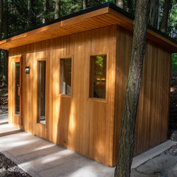 Backyard Oasis with an Outdoor Sauna - Saunas