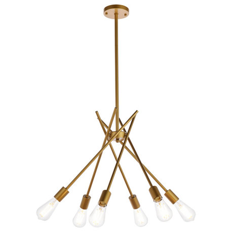 Louis 23" Pendant, Brass