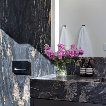 Bighorn Palm Desert modern architectural home luxury marble bathroom
