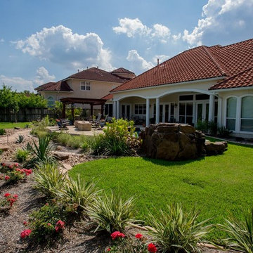 Stand Alone Pergola with Beautiful Pool & Landscaping