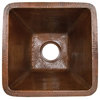 17" Square Copper Bar/Prep Sink