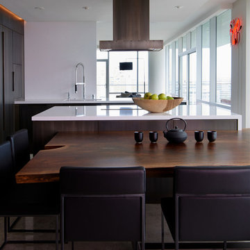 Kitchen and Dining Room Become Ideal Entertaining Spot - Luxury Apartment