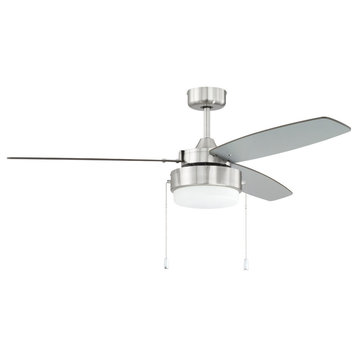 Intrepid 2 Light 52" Indoor Ceiling Fan, Brushed Polished Nickel