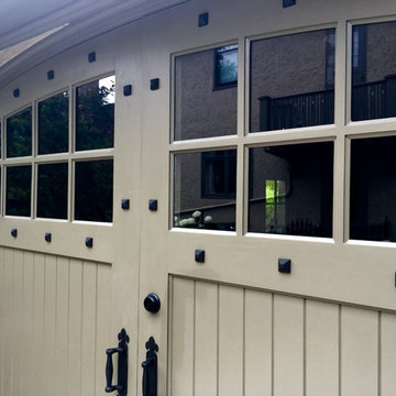 Custom Tudor Style Garage Doors