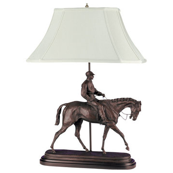 Jockey Boy And Horse Lamp