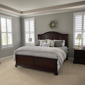 Master Bedroom with Tray Ceiling