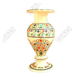 MOROCCAN ART MARBLE VASE - Home Accessories & Decor