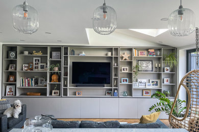 Inspiration for a contemporary living room in Hertfordshire.