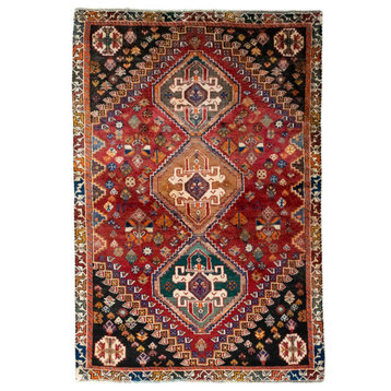 Persian Rug Shiraz 5'5"x3'8" Hand Knotted