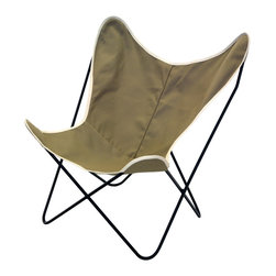 Large Sling Chair - British Tan - Outdoor Lounge Chairs