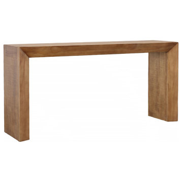 Natural Pine Waterfall Console