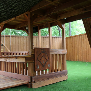 Tree house with deck