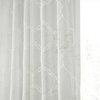 Florentina Embroidered Sheer Curtain Single Panel, White, 50"x84"