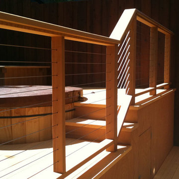 Mill Valley custom clear red cedar deck