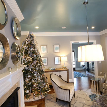 Holiday Charm Living and Dining Room