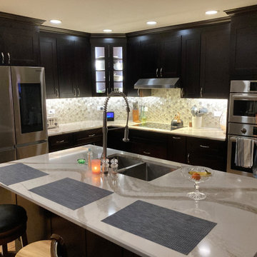 Transitional Kitchen Remodel Done in a Mocha Color