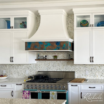 42" Custom Copper Farmhouse Sink and Matching Hood Band
